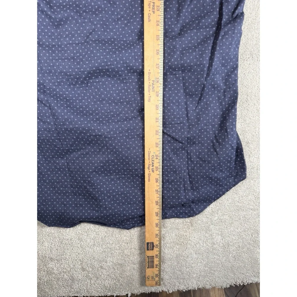 Polo Ralph Lauren Blue Geometric All Over Print Button L/S Shirt Men L Slim Pony